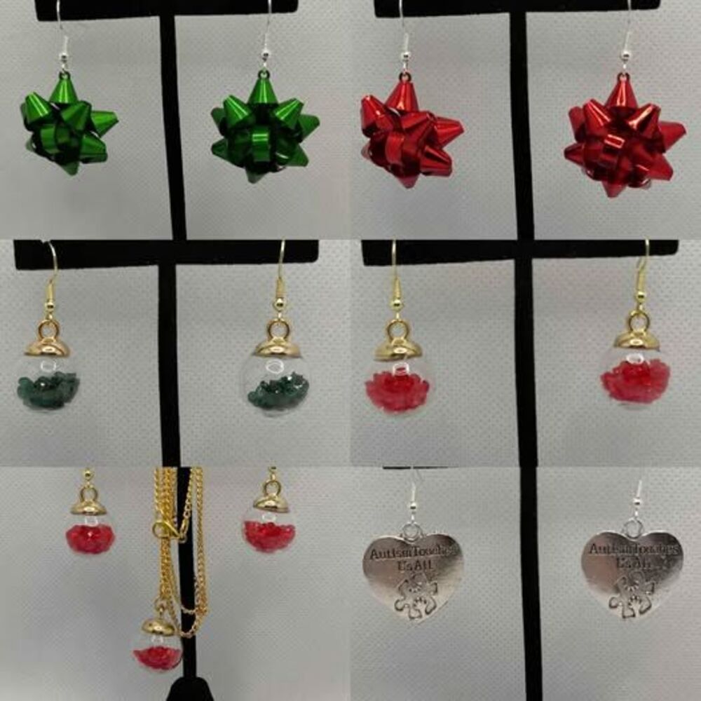 Christmas, Autism Earrings